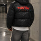 Shiny Puffer Jacket - Can You See The Fuck You In My Smile