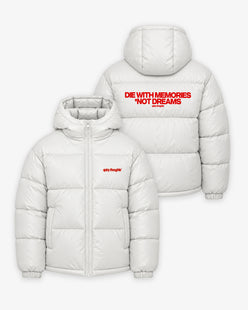 Shiny Puffer Jacket - Die with memories. Not fucking dreams