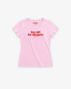 Fitted Tee Girls - Too old for DiCaprio