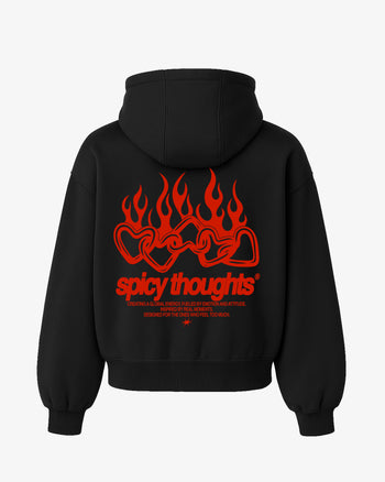 Oversized Hoodie - Flame Heart