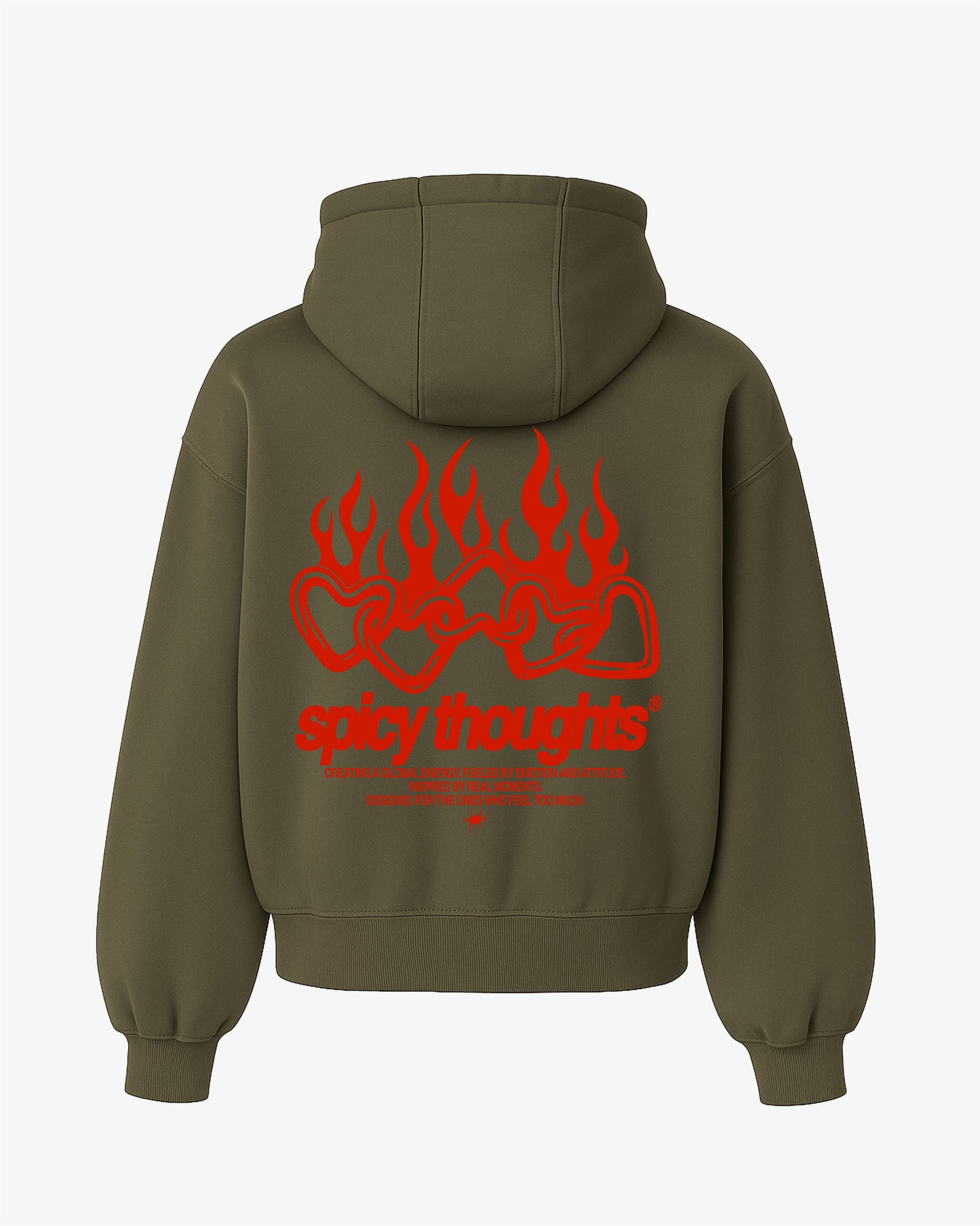 Oversized Hoodie - Flame Heart