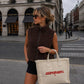 Frayed Canvas Shopper - Hating Me Won’t Make You Pretty