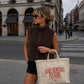 Frayed Canvas Shopper - Good Morning Fuckers