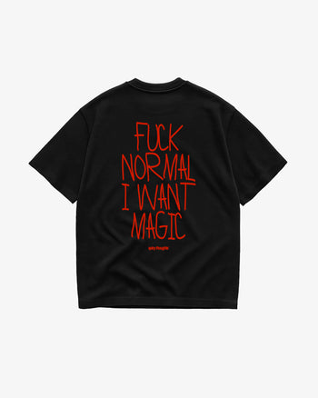 Heavy Oversized Tee - Fuck normal I want magic
