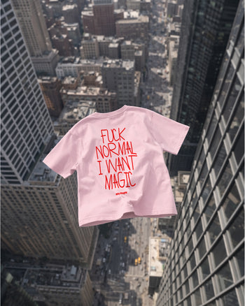 Heavy Oversized Tee - Fuck normal I want magic