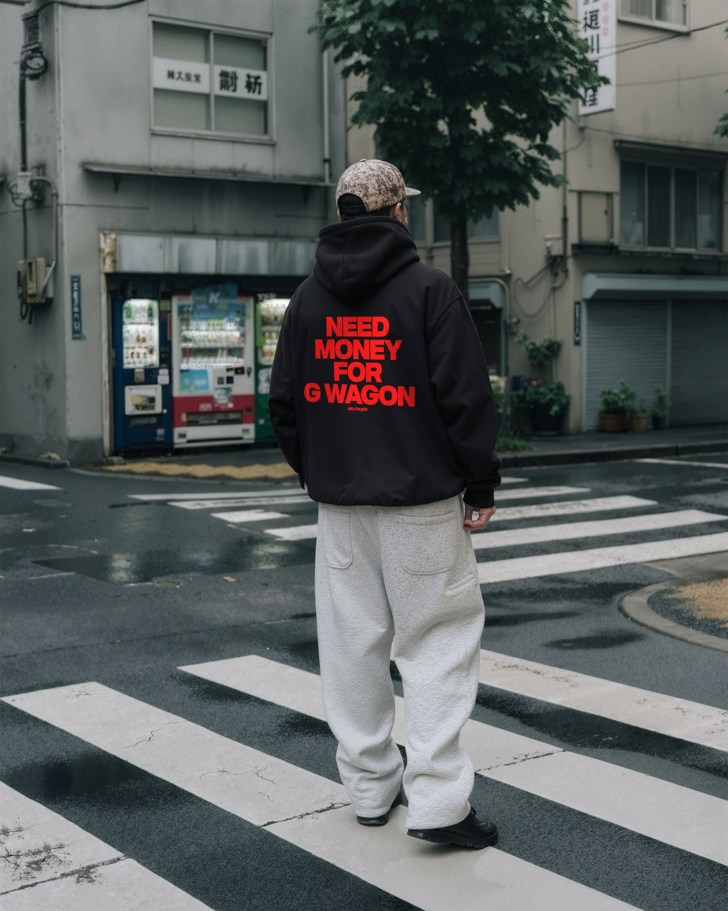 Oversized Hoodie - Need Money For G-Wagon