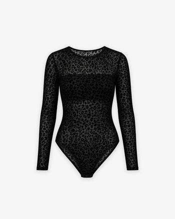 Leopard Mesh Body Girls