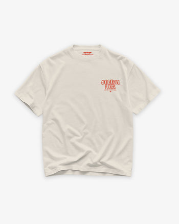 Heavy Oversized Tee - Good Morning Fuckers Chest