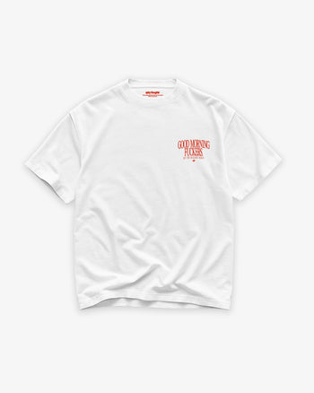 Heavy Oversized Tee - Good Morning Fuckers Chest