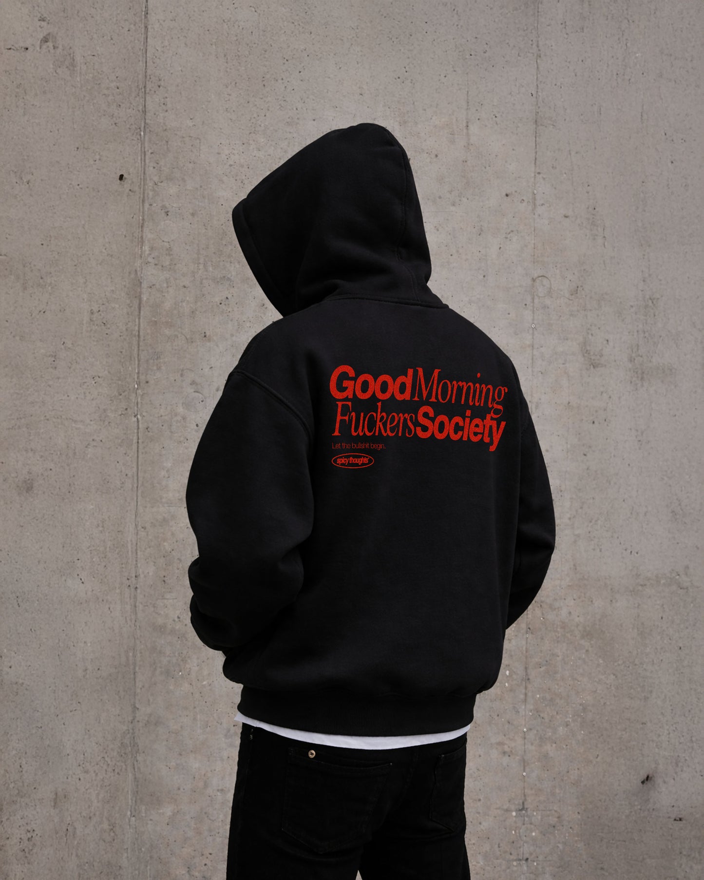 Oversized Hoodie - Good Morning Fuckers Society