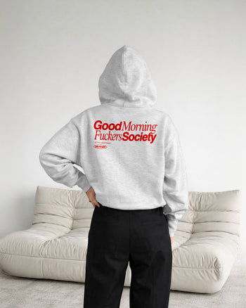 Oversized Hoodie - Good Morning Fuckers Society