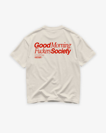 Heavy Oversized Tee - Good Morning Fuckers Society