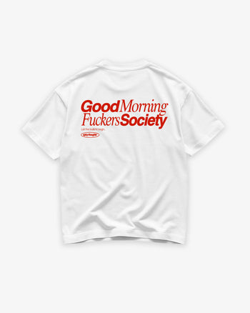 Heavy Oversized Tee - Good Morning Fuckers Society