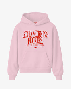 Oversized Hoodie - Good Morning Fuckers Frontprint