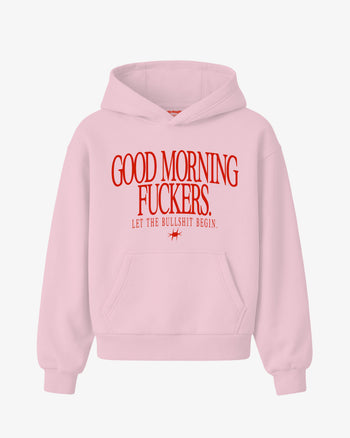 Oversized Hoodie - Good Morning Fuckers Frontprint