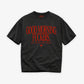 Heavy Oversized Tee - Good Morning Fuckers Frontprint
