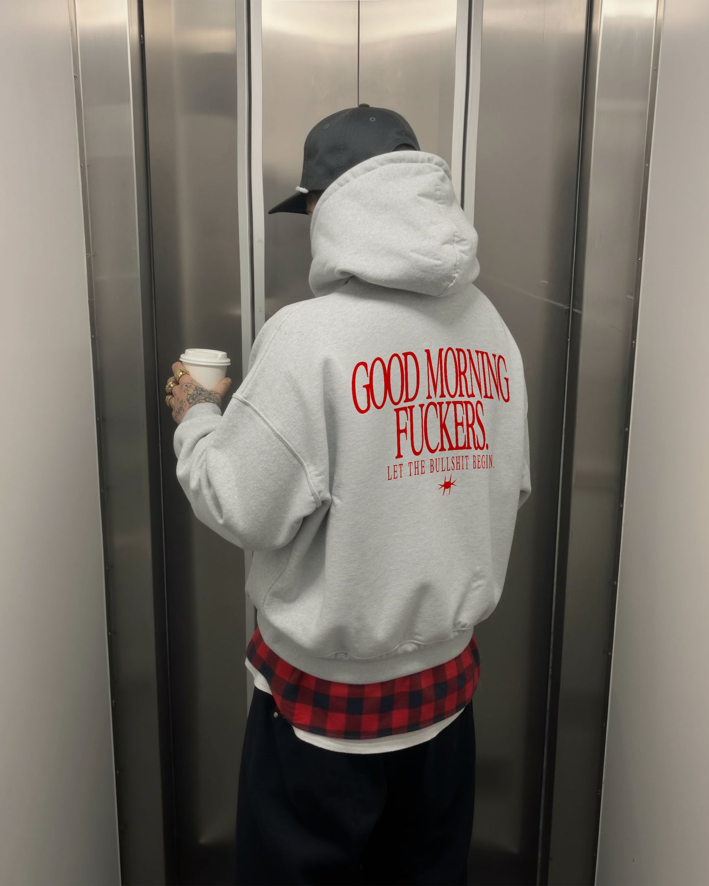 Oversized Hoodie - Good Morning Fuckers