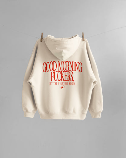 Oversized Hoodie - Good Morning Fuckers