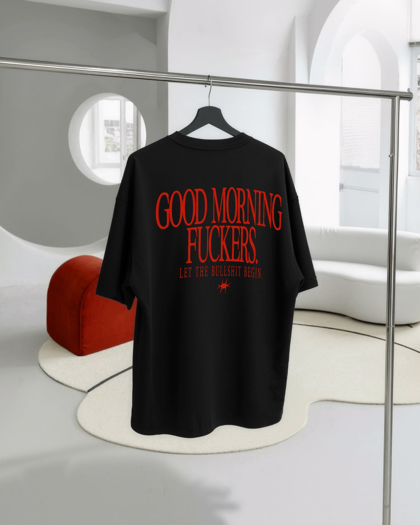 Heavy Oversized Tee - Good Morning Fuckers