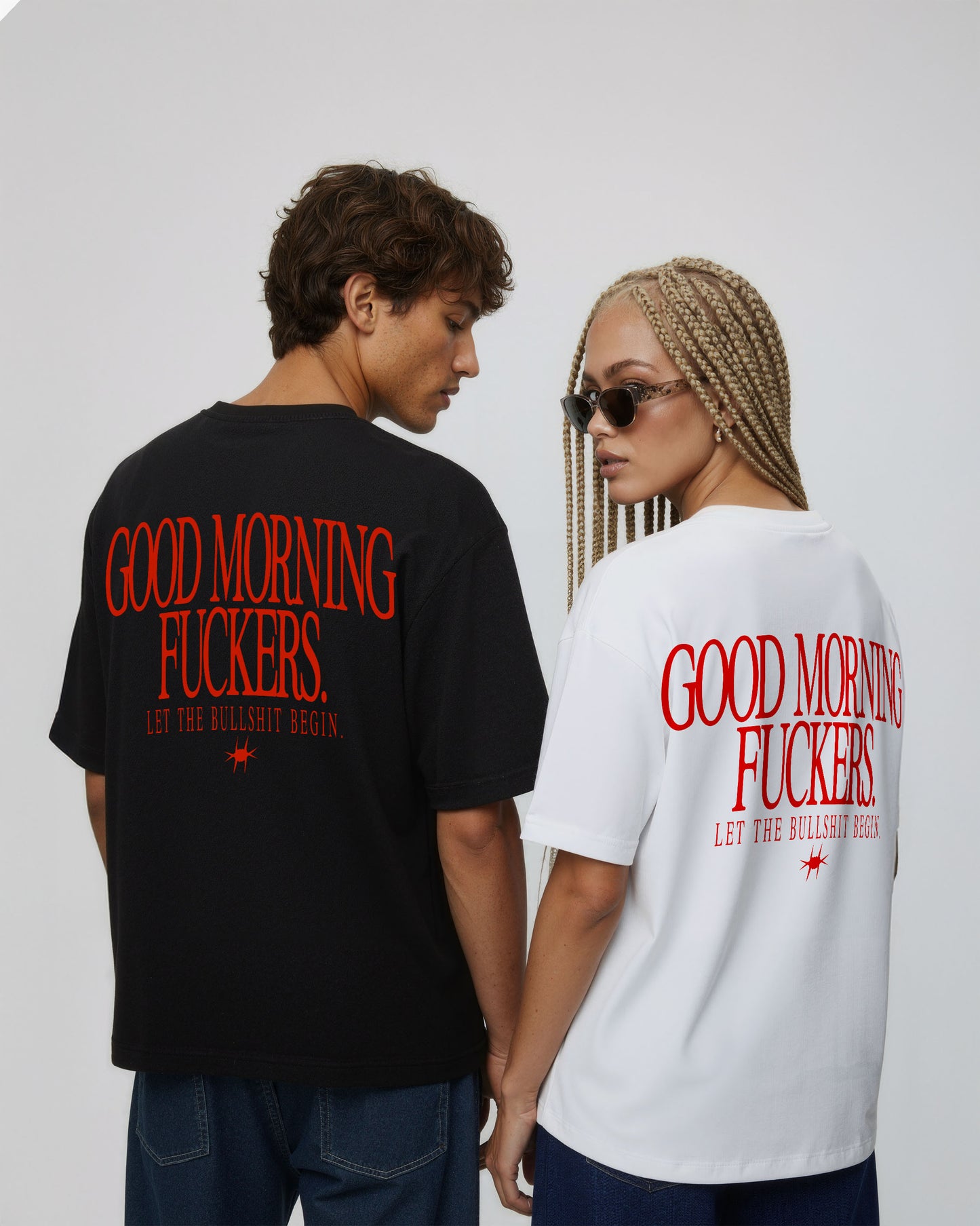Heavy Oversized Tee - Good Morning Fuckers