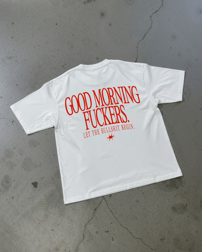 Heavy Oversized Tee - Good Morning Fuckers