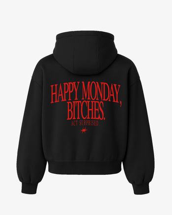 Oversized Hoodie - Happy Monday, Bitches