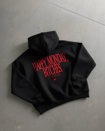 Oversized Hoodie - Happy Monday, Bitches