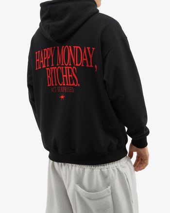 Oversized Hoodie - Happy Monday, Bitches