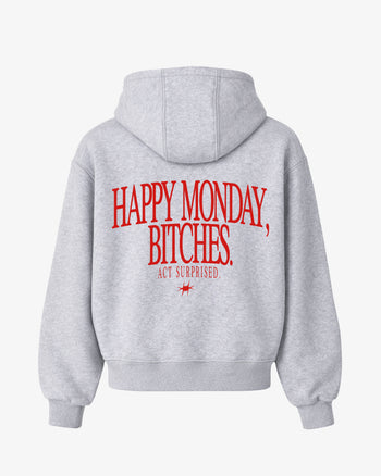 Oversized Hoodie - Happy Monday, Bitches