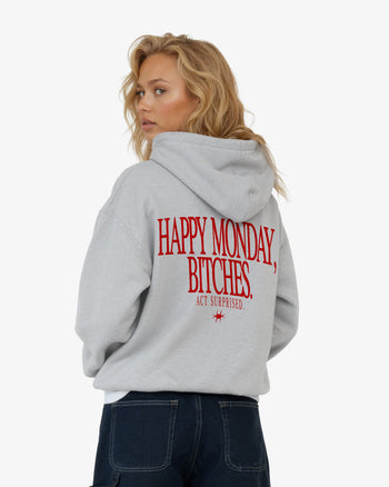 Oversized Hoodie - Happy Monday, Bitches