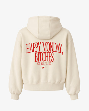 Oversized Hoodie - Happy Monday, Bitches