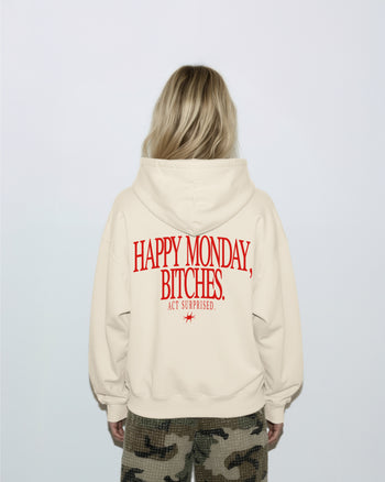 Oversized Hoodie - Happy Monday, Bitches