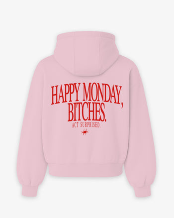 Oversized Hoodie - Happy Monday, Bitches