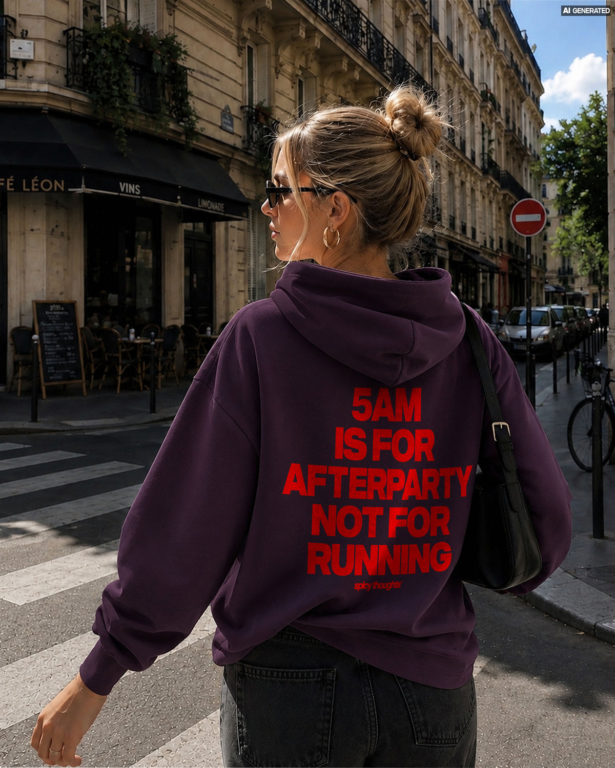 Oversized Hoodie - 5AM is for afterparty. Not for running.