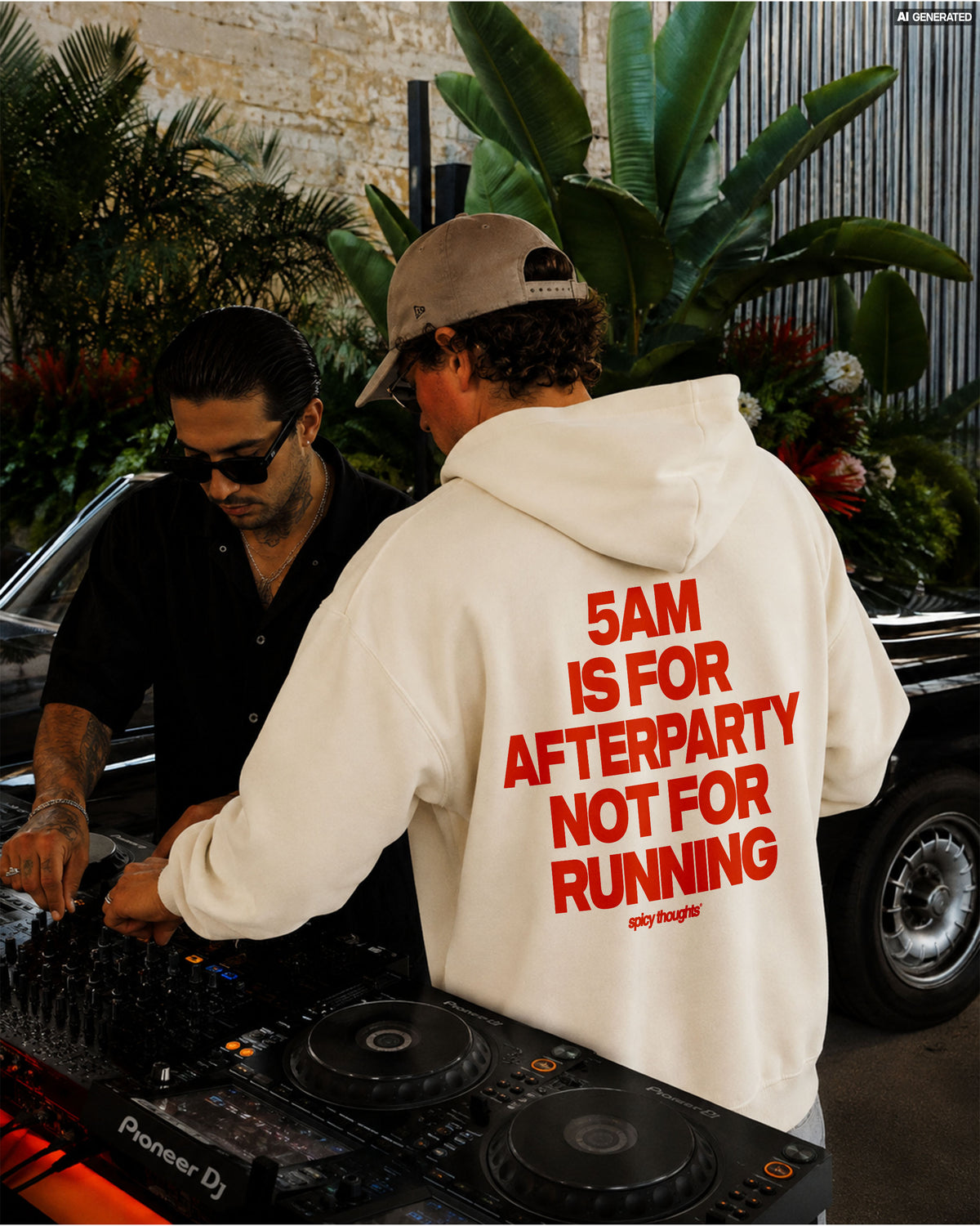 Oversized Hoodie - 5AM is for afterparty. Not for running.