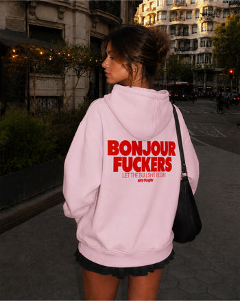 Oversized Hoodie - Bonjour Fuckers