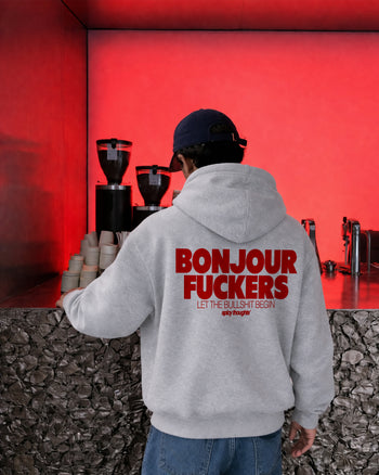 Oversized Hoodie - Bonjour Fuckers