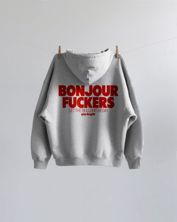 Oversized Hoodie - Bonjour Fuckers