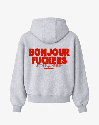 Oversized Hoodie - Bonjour Fuckers