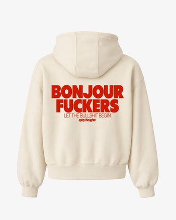 Oversized Hoodie - Bonjour Fuckers