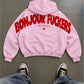 Oversized Hoodie - Bonjour Fuckers Back Arch