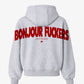 Oversized Hoodie - Bonjour Fuckers Back Arch