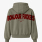 Oversized Hoodie - Bonjour Fuckers Back Arch