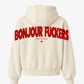Oversized Hoodie - Bonjour Fuckers Back Arch