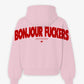 Oversized Hoodie - Bonjour Fuckers Back Arch