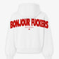 Oversized Hoodie - Bonjour Fuckers Back Arch
