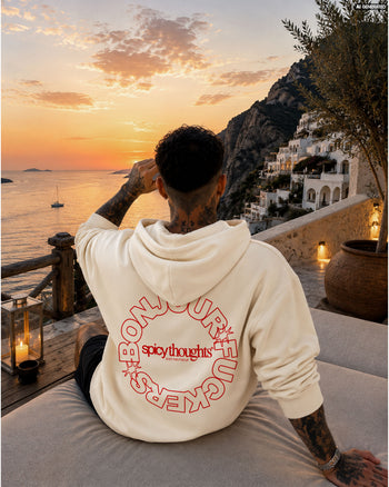 Oversized Hoodie - Bonjour Fuckers Circle