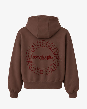 Oversized Hoodie - Bonjour Fuckers Circle