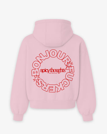 Oversized Hoodie - Bonjour Fuckers Circle