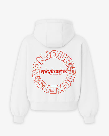 Oversized Hoodie - Bonjour Fuckers Circle